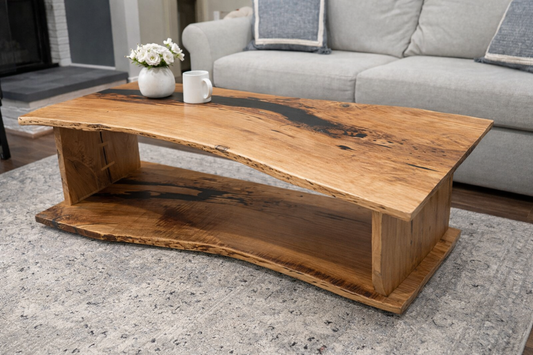 Cherry Live Edge Coffee/Den Table