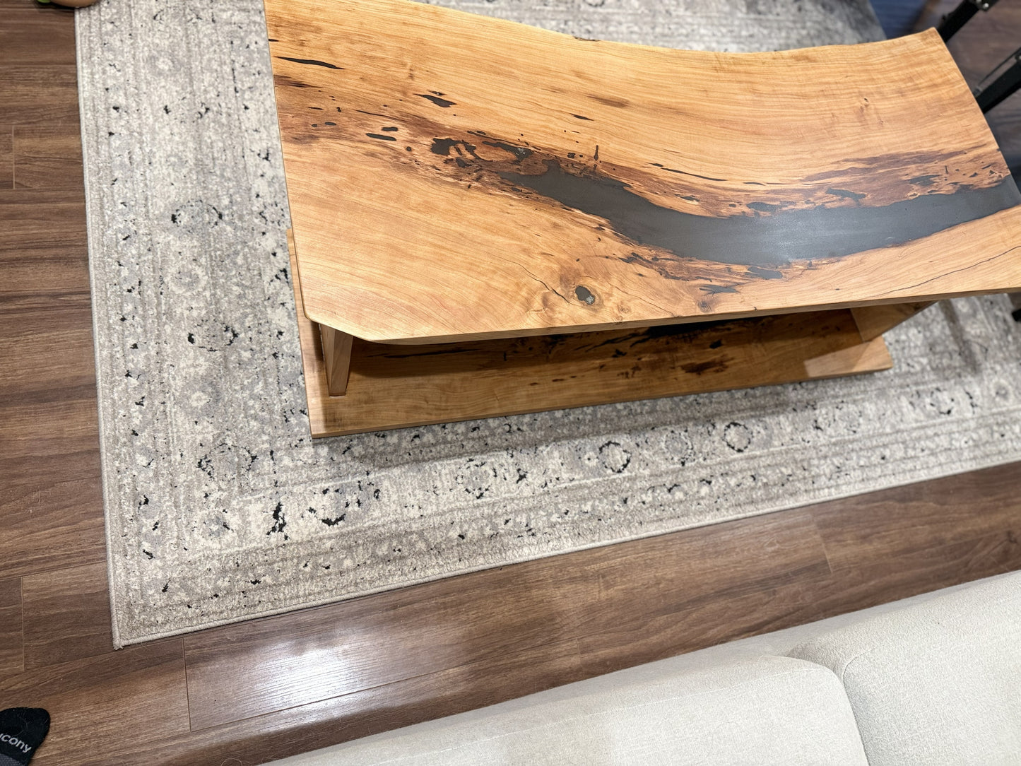 Cherry Live Edge Coffee/Den Table