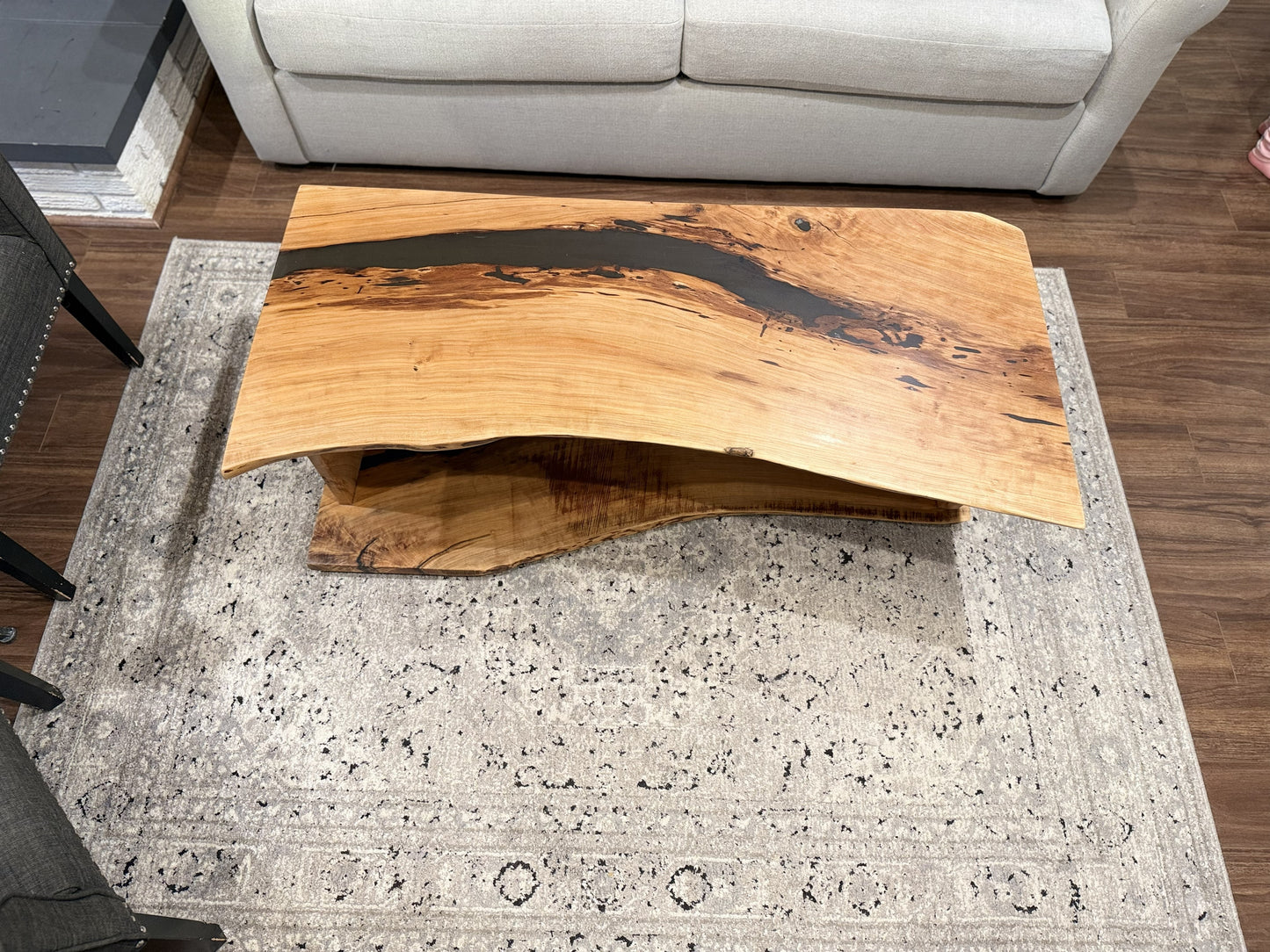 Cherry Live Edge Coffee/Den Table