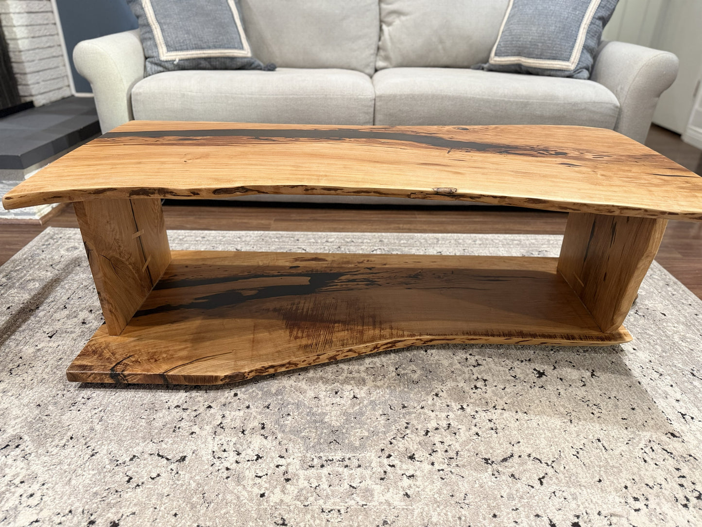 Cherry Live Edge Coffee/Den Table