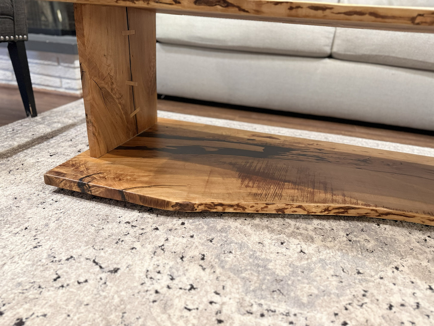 Cherry Live Edge Coffee/Den Table